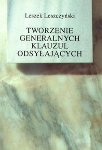 Okładka: Tworzenie generalnych klauzul odsyłających