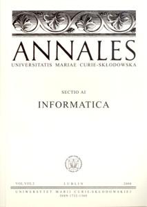 Okładka: Annales UMCS, sec. AI (Informatica), vol. VIII, 2