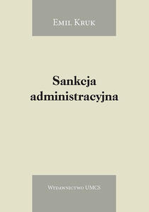 Okładka: Sankcja administracyjna