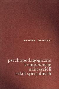 Okładka: Psychopedagogiczne kompetencje nauczycieli szkół specjalnych