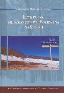 Okładka: Język polski mieszkańców wsi Wierszyna na Syberii