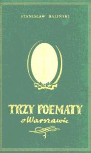 Okładka: Trzy poematy o Warszawie