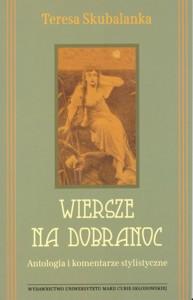 Okładka: Wiersze na dobranoc.