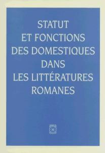 Okładka: Statut et fonctions des domestiques dans les littératures romanes
