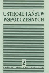 Okładka: Ustroje państw współczesnych, t. 2