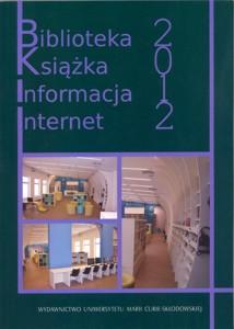 Okładka: Biblioteka, książka, informacja, Internet 2012