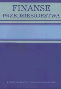 Okładka: Finanse przedsiębiorstwa