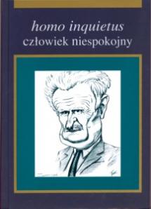 Okładka: Homo inquietus - człowiek niespokojny.