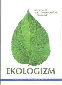 Okładka: Ekologizm