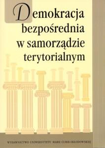 Okładka: Demokracja bezpośrednia w samorządzie terytorialnym