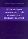 Odpowiedzialność głowy państwa i rządu we współczesnych państwach europejskich